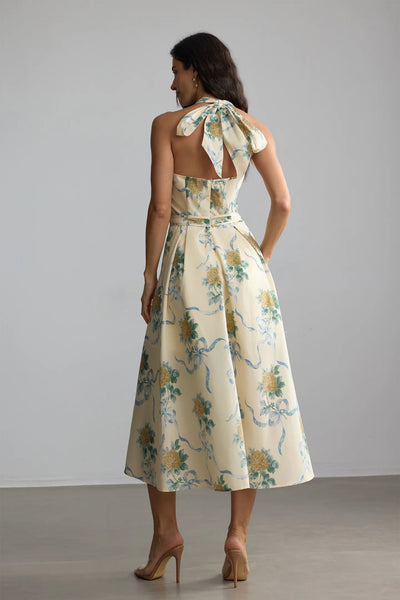 ALMA Floral Midi Dress