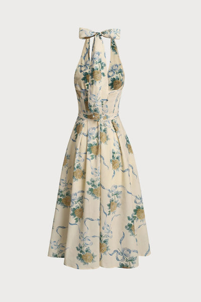 ALMA Floral Midi Dress